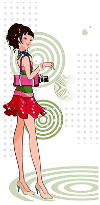 EPS 전신 모델 직업 우먼라이프 라이프스타일 긴머리 여자 패션 포즈 일러스트 팔찌 한명 서기 사람 20대 성인 쇼핑 청춘 치마 민소매 귀걸이 스카프 핸드백 미니스커트 지갑 하이힐 성인여자한명만 국내일러스트 1 헤어스타일 구두 컨셉 상의 가방 장신구 모션 하의 청년 생활 목도리 여성화 여자한명만 성인여자만 파일형식 벡터