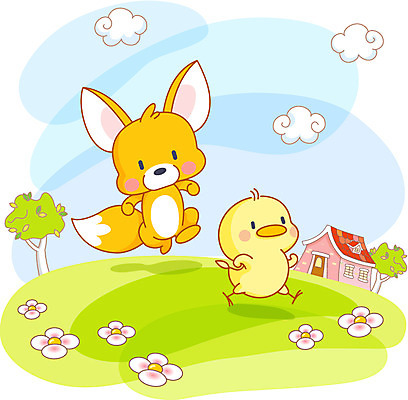 EPS 주간 나무 동물 구름 척추동물 라이프스타일 육지동물 꽃 일러스트 포유류 상상 하늘 아침 주택 의인화 밝음 병아리 초원 사람없음 야외 건물 라이프 생활 친구 걷기 귀여움 맑음 봄 산책 즐거움 여우 사막여우 동물라이프 국내일러스트 자연요소 식물 건축물 계절 감정 컨셉 관계 모션 조류 날씨 휴식 파일형식 벡터