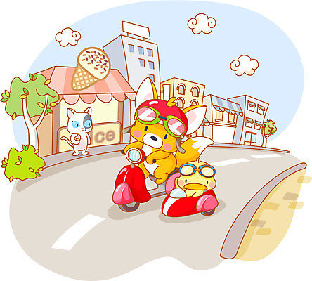 EPS 주간 나무 동물 구름 척추동물 라이프스타일 육지동물 도로 길 일러스트 포유류 교통시설 상상 아이스크림 의인화 병아리 빌딩 사람없음 야외 건물 라이프 생활 여름 친구 귀여움 마을 고양이 봄 운전 오토바이 도시 여우 사막여우 동물라이프 국내일러스트 자연요소 식물 건축물 계절 교통 컨셉 관계 모션 조류 디저트 반려동물 바이크 시설 파일형식 벡터