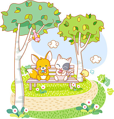 EPS 주간 나무 동물 구름 척추동물 라이프스타일 육지동물 커플 공원 공공시설 꽃 길 벤치 의자 데이트 일러스트 포유류 상상 조류 나뭇잎 아이스크림 의인화 병아리 앉기 사람없음 야외 라이프 생활 여름 친구 귀여움 맑음 고양이 봄 여우 화사함 사막여우 나무그늘 동물라이프 국내일러스트 자연요소 식물 계절 가구 컨셉 잎 관계 모션 날씨 디저트 반려동물 그늘 시설 파일형식 벡터