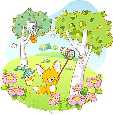 EPS 주간 나무 동물 척추동물 모자 라이프스타일 육지동물 계절 꽃 곤충 일러스트 포유류 상상 놀이 날씨 방학 산 의인화 병아리 여름방학 취미 사람없음 야외 라이프 생활 여름 친구 귀여움 맑음 고양이 장비 작업 작업실 숲 오브젝트 여우 곤충채집 사막여우 채집망 동물라이프 국내일러스트 자연요소 식물 잡화 컨셉 관계 조류 휴가 반려동물 수집 파일형식 벡터 여름_계절