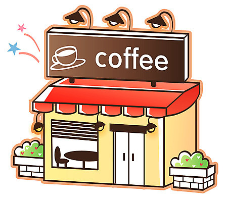 EPS 아이콘 시설물 건축물 현대건축 건축 화분 커피 의자 탁자 큐티아이콘 간판 사람없음 건물 카페 2D아이콘 음료 가구 상점 파일형식 벡터