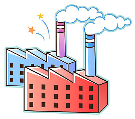 EPS 아이콘 시설물 건축물 현대건축 건축 산업 별 공장 공업 큐티아이콘 굴뚝 사람없음 건물 연기 산업시설 공업시설 2D아이콘 자연요소 시설 파일형식 벡터