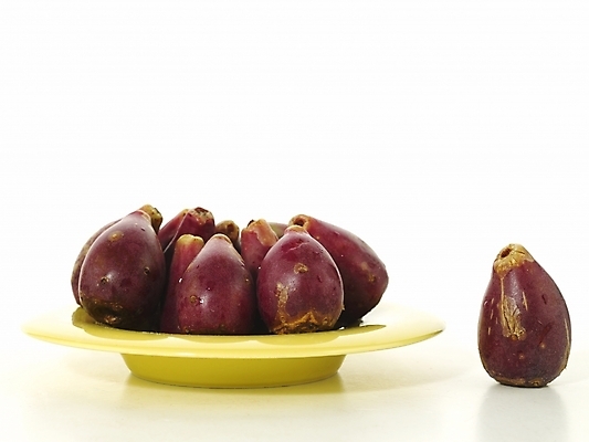 포토 JPG 스튜디오촬영 식물 그릇 접시 열매 컬러 식재료 실내 누끼 근접촬영 사람없음 보라색 컬러푸드 백년초 백련초 국내포토 식기 뷰포인트 파일형식