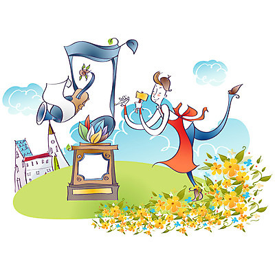 EPS 주간 전신 구름 모자 건축물 계절 여자 남자 꽃 행복 문화 예술 조각 음표 일러스트 현악기 한명 사람 20대 성인 야외 건물 청춘 봄 자유 공구 못 망치 바이올린 악보 즐거움 작곡가 조각_조소 청년만 성인만 국내일러스트 자연요소 식물 1 기호 잡화 건축 감정 악기 음악 컨셉 청년 음악가 도구 조소 파일형식 벡터