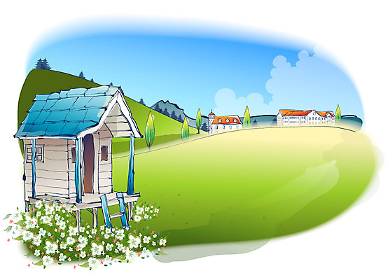 EPS 주간 구름 해외풍경 건축물 사계절 계절 꽃 백그라운드 일러스트 자연 하늘 주택 풍경 사람없음 야외 건물 여름 마을 국내일러스트 자연요소 식물 해외 건축 생태계 파일형식 벡터