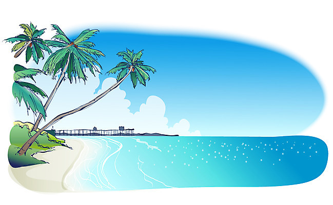 EPS 주간 구름 해외풍경 사계절 계절 바다 백그라운드 일러스트 자연 하늘 풍경 해변 사람없음 야외 여름 야자수 국내일러스트 자연요소 나무 해외 생태계 파일형식 벡터