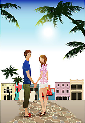 EPS 주간 전신 라이프스타일 건축물 웰빙 커플 계절 여자 남자 길 여유 여행 가방 일러스트 신혼부부 휴가 휴식 거리 사람 빌딩 20대 취미 야외 두명 건물 라이프 생활 여름 30대 여름휴가 바캉스 청춘 야자수 산책 도심 휴양지 해안도시 성인만 국내일러스트 자연요소 나무 부부 잡화 건축 감정 컨셉 관계 청년 장년 장소 도시 신혼 파일형식 벡터 여름_계절