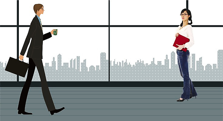 전신 PSD 편집이미지 여자 남자 회사 비즈니스 실내 서기 사람 20대 두명 비즈니스라이프 청춘 직장인 비즈니스맨 비즈니스우먼 복도 디지털합성 합성 청년만 성인만 이미지편집 직업 라이프스타일 컨셉 모션 청년 내부 파일형식