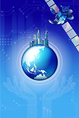 EPS 손 지구 백그라운드 일러스트 비즈니스 빌딩 사람없음 건물 그래픽 세계 글로벌 지구본 디지털 글로벌비즈니스 인공위성 첨단도시 위성장비 통신시설 국내일러스트 건축물 통신 신체부위 장비 도시 시설 파일형식 벡터