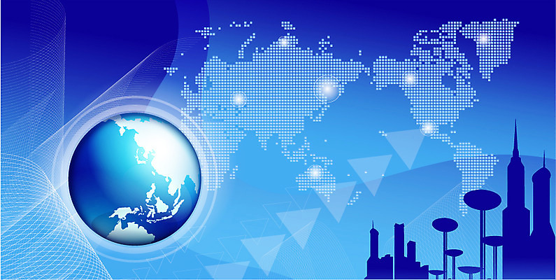 EPS 지구 백그라운드 지도 일러스트 비즈니스 빌딩 사람없음 건물 그래픽 글로벌 지구본 디지털 글로벌비즈니스 첨단도시 국내일러스트 건축물 도시 파일형식 벡터