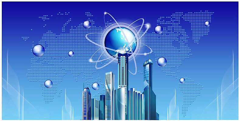 EPS 지구 백그라운드 세계지도 일러스트 비즈니스 빌딩 사람없음 건물 그래픽 글로벌 지구본 디지털 글로벌비즈니스 첨단도시 국내일러스트 건축물 지도 세계 도시 파일형식 벡터