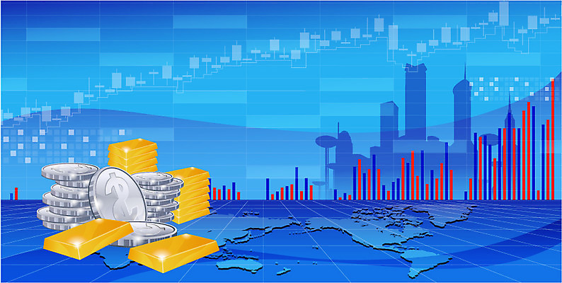 EPS 백그라운드 돈 일러스트 비즈니스 그래프 빌딩 사람없음 건물 그래픽 금융 경제 글로벌 달러 디지털 글로벌비즈니스 동전 도시 발전 막대그래프 오브젝트 금괴 은화 국내일러스트 건축물 컨셉 재산 황금 파일형식 벡터