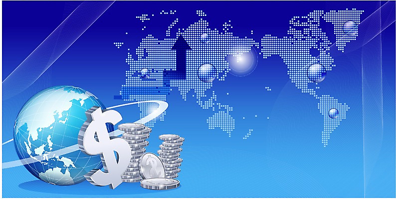 EPS 화살표 지구 백그라운드 세계지도 돈 일러스트 비즈니스 사람없음 그래픽 금융 경제 글로벌 지구본 디지털 글로벌비즈니스 동전 은화 국내일러스트 지도 세계 재산 파일형식 벡터