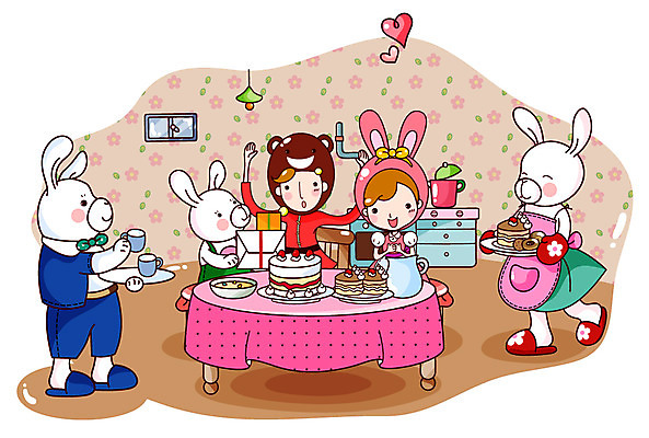 EPS 동물 척추동물 접시 여자 남자 어린이 음식 빵 동물캐릭터 일러스트 창문 포유류 상상 식탁 주방용품 동화 잔 실내 세마리 서기 사람 소녀 두명 10대 컵 판타지 파티 귀여움 케이크 앞치마 기쁨 군인 우유 토끼 수프 물컵 순수 즐거움 토끼캐릭터 초대 병정 동물가족 십대만 일러캐릭터 직업 캐릭터 식기 감정 생활용품 컨셉 가족 모션 청소년 탁자 디저트 유제품 3 이벤트 내부 반려동물 국군 파일형식 벡터