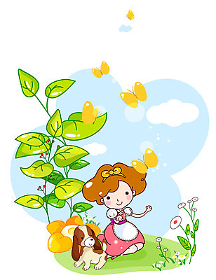 EPS 주간 전신 식물 동물 구름 척추동물 한마리 여자 꽃 반려견 초등학생 어린이 나비 곤충 잎 여러마리 일러스트 포유류 상상 하늘 동화 한명 사람 앉기 소녀 야외 10대 반려동물 판타지 귀여움 풀 개 강아지 순수 즐거움 여자만 여자한명만 소녀만 국내일러스트 자연요소 1 학생 감정 다수 컨셉 모션 청소년 어린이만 파일형식 벡터