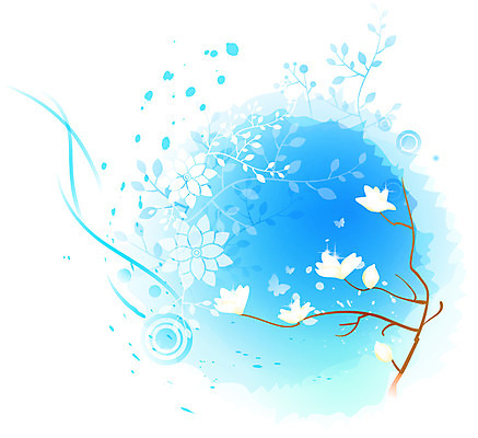 EPS 식물 문양 계절 꽃 여러송이 백그라운드 무늬 꽃백그라운드 일러스트 사람없음 봄 흰색 화사함 목련 봄배경 국내일러스트 컬러 다수 컨셉 파일형식 벡터