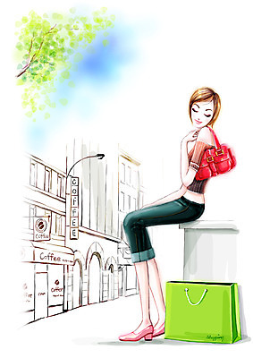 전신 PSD 나무 우먼라이프 라이프스타일 여자 패션 백그라운드 일러스트 페인터 휴식 거리 한명 사람 앉기 풍경 20대 성인 야외 건물 여름 쇼핑 쇼핑백 도시 외출 포토샵 여자만 여자한명만 성인여자만 청년만 청년여자만 성인한명만 청년여자한명만 성인여자한명만 성인만 국내일러스트 식물 1 건축물 계절 컨셉 가방 모션 페인팅 청년 생활 파일형식