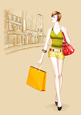 전신 PSD 우먼라이프 라이프스타일 여자 패션 일러스트 페인터 거리 한명 서기 사람 풍경 빌딩 20대 성인 야외 건물 여름 쇼핑 쇼핑백 걷기 상점 도시 날씬함 포토샵 여자만 여자한명만 성인여자만 청년만 청년여자만 성인한명만 청년여자한명만 성인여자한명만 성인만 세련 국내일러스트 1 건축물 계절 가방 모션 페인팅 청년 생활 몸매 파일형식