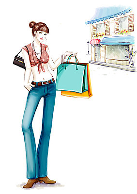 전신 PSD 우먼라이프 라이프스타일 여자 패션 일러스트 페인터 한명 서기 사람 20대 성인 야외 건물 여름 쇼핑 쇼핑백 상점 포토샵 여자만 여자한명만 성인여자만 청년만 청년여자만 성인한명만 청년여자한명만 성인여자한명만 성인만 세련 국내일러스트 1 건축물 계절 가방 모션 페인팅 청년 생활 파일형식