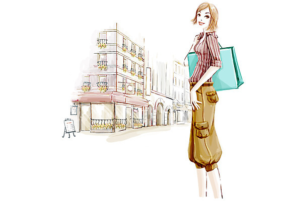 전신 PSD 우먼라이프 라이프스타일 여자 패션 일러스트 페인터 거리 한명 서기 사람 20대 성인 야외 건물 여름 쇼핑 쇼핑백 상점 도시 포토샵 여자만 여자한명만 성인여자만 청년만 청년여자만 성인한명만 청년여자한명만 성인여자한명만 성인만 세련 국내일러스트 1 건축물 계절 가방 모션 페인팅 청년 생활 파일형식