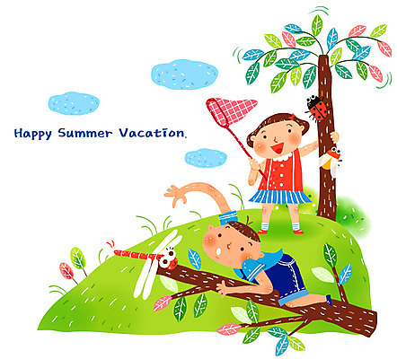 EPS 주간 전신 나무 구름 계절 여자 어린이교육 교육 남자 초등학생 어린이 일러스트 방학 여름방학 남매 사람 소녀 소년 야외 두명 10대 여름 친구 잠자리 즐거움 무당벌레 곤충채집 고추잠자리 매미 채집망 십대만 해맑음 국내일러스트 자연요소 식물 학생 감정 곤충 가족 관계 청소년 휴가 표정 수집 파일형식 벡터 여름_계절