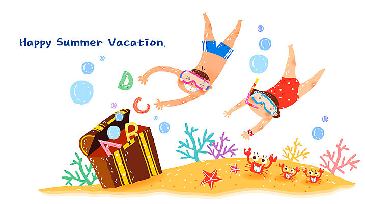 EPS 알파벳 계절 여자 어린이교육 교육 남자 수영복 초등학생 어린이 일러스트 교과목 방학 불가사리 여름방학 남매 영어교육 사람 소녀 소년 두명 10대 여름 친구 바닷속 해저 수영 꽃게 물방울 산호초 물안경 잠수 즐거움 공기방울 보물함 십대만 해맑음 국내일러스트 학생 영어 옷 감정 가족 관계 청소년 휴가 극피동물 표정 수중 게 수상스포츠 수중식물 수영용품 파일형식 벡터 여름_계절