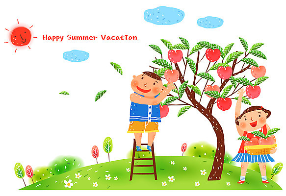 EPS 주간 전신 나무 구름 계절 여자 어린이교육 교육 열매 남자 꽃 초등학생 어린이 과일 일러스트 사다리 날씨 방학 여름방학 남매 사람 소녀 소년 야외 두명 10대 여름 친구 태양 바구니 맑음 수확 작업 과수원 과일나무 즐거움 복숭아 농장체험 십대만 해맑음 국내일러스트 자연요소 식물 학생 감정 농업 가족 관계 청소년 휴가 표정 농장 도구 체험학습 파일형식 벡터 여름_계절