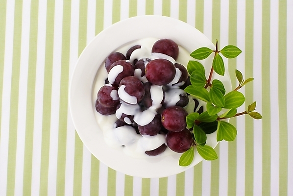 포토 JPG 식물 그릇 접시 열매 음식 잎 과일 포도 디저트 실내 사람없음 장식 하이앵글 보라색 줄무늬 샐러드 신선 요거트 국내포토 식기 뷰포인트 컬러 무늬 유제품 내부 파일형식