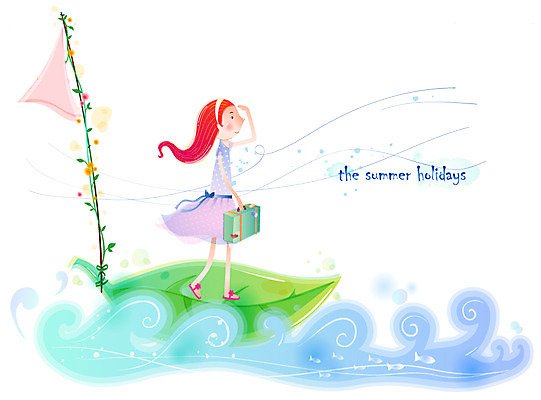 EPS 주간 전신 응시 계절 여자 꽃 물결 파도 바다 여행 일러스트 상상 바람 휴가 나뭇잎 한명 사람 20대 성인 야외 여름 여름휴가 바캉스 청춘 여행가방 돛단배 시원함 선박 여자만 여자한명만 성인여자만 청년만 청년여자만 성인한명만 청년여자한명만 성인여자한명만 성인만 국내일러스트 자연요소 식물 1 시선 컨셉 수상교통 잎 배_교통 가방 날씨 청년 파일형식 벡터 여름_계절