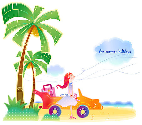 EPS 주간 전신 구름 계절 여자 여유 바다 여행 일러스트 자동차 바람 휴가 휴식 한명 사람 20대 성인 해변 야외 여름 여름휴가 바캉스 청춘 모래사장 야자수 시원함 오픈카 휴양지 여자만 여자한명만 성인여자만 청년만 청년여자만 성인한명만 청년여자한명만 성인여자한명만 성인만 국내일러스트 자연요소 나무 1 감정 육상교통 컨셉 승용차 날씨 청년 장소 파일형식 벡터 여름_계절