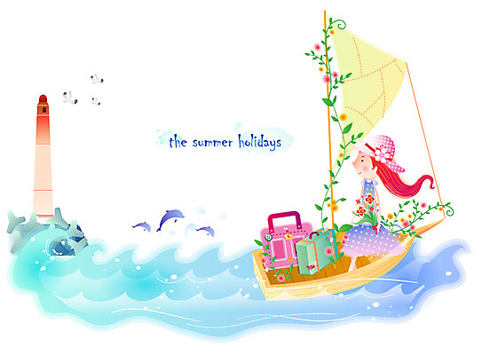EPS 주간 전신 구름 계절 여자 꽃 물결 파도 바다 여행 일러스트 교통시설 갈매기 휴가 등대 한명 사람 20대 성인 야외 여름 여름휴가 바캉스 청춘 여행가방 돛단배 시원함 돌고래 나무배 여자만 여자한명만 성인여자만 청년만 청년여자만 성인한명만 청년여자한명만 성인여자한명만 성인만 국내일러스트 자연요소 식물 1 교통 컨셉 배_교통 가방 포유류 조류 청년 수중동물 시설 파일형식 벡터 여름_계절