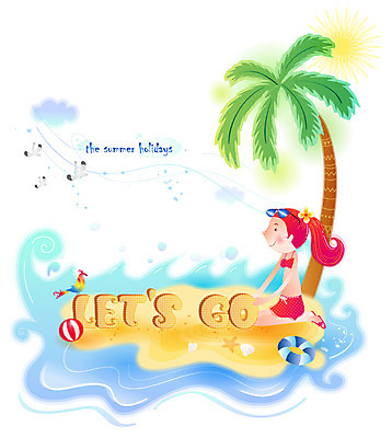 EPS 주간 전신 구름 계절 여자 수영복 파도 바다 여행 일러스트 갈매기 휴가 한명 사람 20대 성인 해변 야외 여름 여름휴가 바캉스 청춘 모래사장 야자수 태양 시원함 비치볼 휴양지 앵무새 여자만 여자한명만 성인여자만 청년만 청년여자만 성인한명만 청년여자한명만 성인여자한명만 성인만 국내일러스트 자연요소 나무 1 옷 컨셉 공 조류 바캉스용품 청년 장소 파일형식 벡터 여름_계절