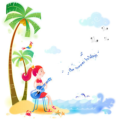 EPS 주간 전신 구름 계절 여자 악기 파도 바다 여행 연주 일러스트 갈매기 현악기 휴가 불가사리 한명 사람 20대 성인 해변 야외 여름 여름휴가 바캉스 청춘 모래사장 야자수 꽃게 기타 시원함 돌고래 휴양지 앵무새 여자만 여자한명만 성인여자만 청년만 청년여자만 성인한명만 청년여자한명만 성인여자한명만 성인만 국내일러스트 자연요소 나무 1 음악 컨셉 포유류 조류 극피동물 청년 수중동물 장소 게 파일형식 벡터 여름_계절