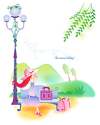 EPS 주간 전신 나무 계절 공공시설 여자 여행 가로등 벤치 의자 일러스트 휴가 산 한명 사람 20대 성인 야외 여름 여름휴가 바캉스 청춘 시원함 여자만 여자한명만 성인여자만 청년만 청년여자만 성인한명만 청년여자한명만 성인여자한명만 성인만 국내일러스트 자연요소 식물 1 가구 컨셉 청년 시설 파일형식 벡터 여름_계절