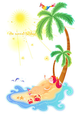 EPS 주간 전신 계절 여자 물결 파도 바다 여행 일러스트 휴가 불가사리 한명 사람 20대 성인 해변 야외 여름 여름휴가 바캉스 청춘 모래사장 야자수 태양 꽃게 시원함 돌고래 휴양지 앵무새 야자열매 모래찜질 여자만 여자한명만 성인여자만 청년만 청년여자만 성인한명만 청년여자한명만 성인여자한명만 성인만 국내일러스트 자연요소 나무 1 열매 컨셉 포유류 조류 극피동물 청년 수중동물 장소 게 파일형식 벡터 여름_계절