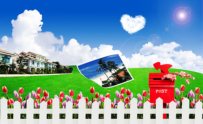 PSD 식물 구름 편집 편집이미지 사계절 계절 꽃 바다 여행 백그라운드 자연 하늘 리조트 휴가 풍경 잔디 초원 해변 사람없음 여름 관광지 여름휴가 바캉스 빛 울타리 튤립 우체통 하트 디지털합성 휴양지 합성 콘도 기념사진 편집포토 이미지편집 자연요소 모양 숙소 담장 장소 생태계 파일형식 여름_계절