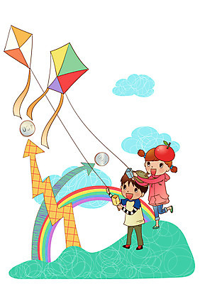 EPS 주간 구름 여자 남자 화살표 초등학생 어린이 무지개 돈 일러스트 비즈니스 사람 소녀 소년 야외 두명 경제 동전 목표 연 연날리기 상승 어린이경제 어린이만 국내일러스트 자연요소 학생 컨셉 놀이용품 전통놀이 재산 파일형식 벡터