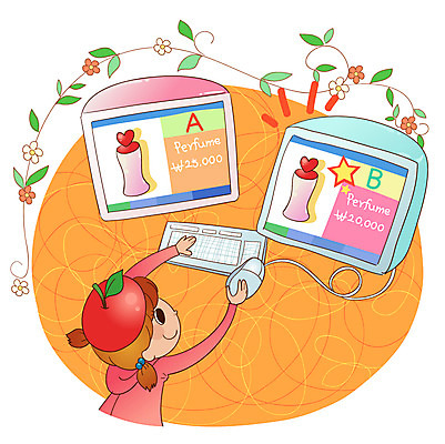 EPS 여자 초등학생 어린이 인터넷 일러스트 비즈니스 한명 사람 소녀 경제 컴퓨터 모니터 키보드 마우스 구매 어린이경제 온라인쇼핑 가격비교 여자만 여자한명만 어린이만 소녀만 소녀한명만 국내일러스트 1 학생 전자제품 쇼핑 컴퓨터용품 비교 온라인 파일형식 벡터