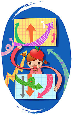 EPS 여자 화살표 초등학생 어린이 일러스트 비즈니스 한명 사람 소녀 경제 투자 상승 어린이경제 수익 여자만 여자한명만 어린이만 소녀만 소녀한명만 국내일러스트 1 학생 컨셉 파일형식 벡터