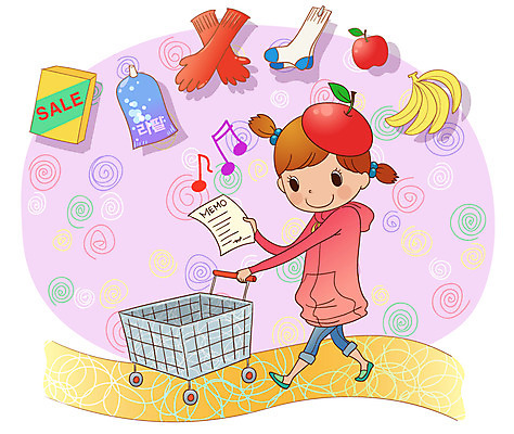 EPS 여자 초등학생 어린이 과일 일러스트 비즈니스 양말 바나나 한명 사람 소녀 경제 쇼핑 세일 카트 메모지 사과 세제 어린이경제 고무장갑 여자만 여자한명만 어린이만 소녀만 소녀한명만 국내일러스트 1 학생 장갑 사무용품 고무 파일형식 벡터