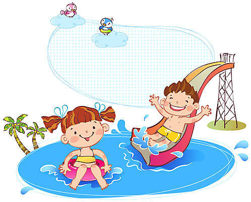 EPS 주간 구름 계절 여자 어린이교육 교육 남자 초등학생 어린이 일러스트 물놀이 조류 방학 수영장 여름방학 사람 소녀 소년 야외 두명 야자수 수영 미끄럼틀 튜브 여름캠프 어린이만 국내일러스트 자연요소 나무 동물 학생 놀이 휴가 여름 캠핑 수상스포츠 놀이기구 파일형식 벡터 여름_계절