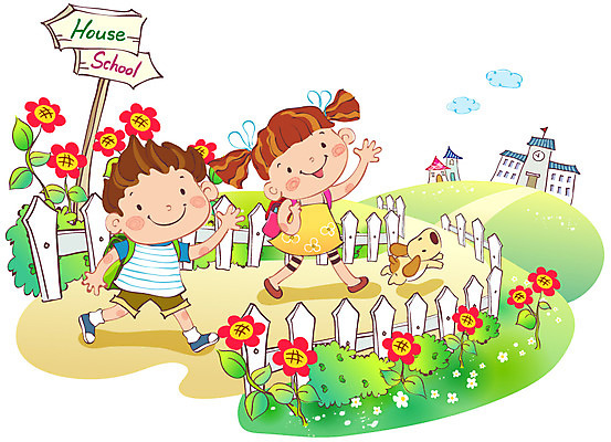 EPS 전신 동물 계절 여자 어린이교육 교육 남자 꽃 길 초등학생 어린이 가방 일러스트 학교 방학 여름방학 서기 사람 소녀 소년 야외 두명 울타리 걷기 표지판 강아지 등교 어린이만 국내일러스트 식물 학생 잡화 모션 휴가 알림판 담장 반려동물 개 등하교 파일형식 벡터 여름_계절