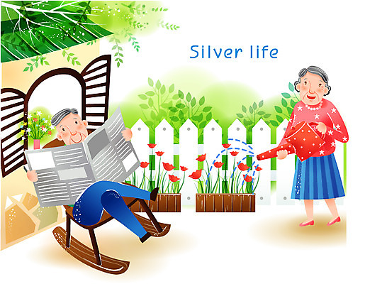 EPS 전신 부부 커플 여자 할아버지 노년 남자 꽃 행복 할머니 여유 일러스트 창문 주택 사람 야외 두명 건물 실버라이프 울타리 정원 노부부 물뿌리개 신문 실버 편안함 사회복지 즐거움 원예 화단 실버타운 흔들의자 노인만 성인만 국내일러스트 식물 라이프스타일 건축물 감정 의자 관계 성인 취미 간행물 담장 감각 뉴스 복지 파일형식 벡터