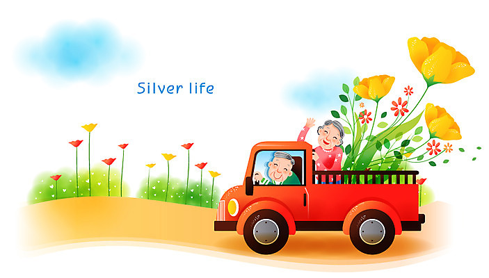 EPS 주간 구름 부부 커플 여자 노년 남자 꽃 행복 일러스트 자동차 사람 상반신 야외 두명 실버라이프 노부부 트럭 실버 편안함 사회복지 즐거움 외출 노인복지 요양원 실버타운 노인만 성인만 안락 국내일러스트 자연요소 식물 라이프스타일 감정 육상교통 컨셉 관계 성인 감각 복지 파일형식 벡터