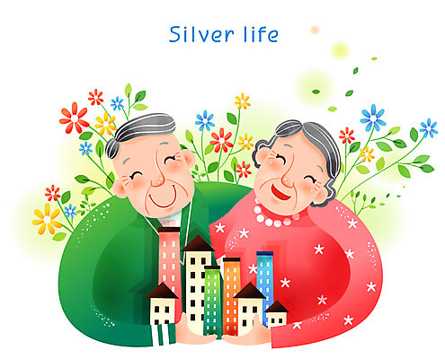 EPS 부부 커플 여자 노년 남자 꽃 행복 일러스트 사람 상반신 두명 건물 실버라이프 노부부 실버 편안함 사회복지 즐거움 노인복지 요양원 실버타운 노인만 성인만 안락 국내일러스트 식물 라이프스타일 건축물 감정 컨셉 관계 성인 감각 복지 파일형식 벡터