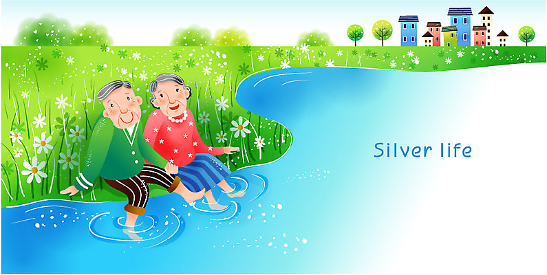 EPS 주간 전신 부부 커플 여자 노년 남자 행복 일러스트 물놀이 사람 초원 야외 두명 건물 실버라이프 강 소풍 노부부 개울 실버 강가 편안함 사회복지 즐거움 노인복지 요양원 실버타운 노인만 성인만 안락 국내일러스트 자연요소 라이프스타일 건축물 감정 컨셉 관계 놀이 성인 야외활동 감각 복지 파일형식 벡터