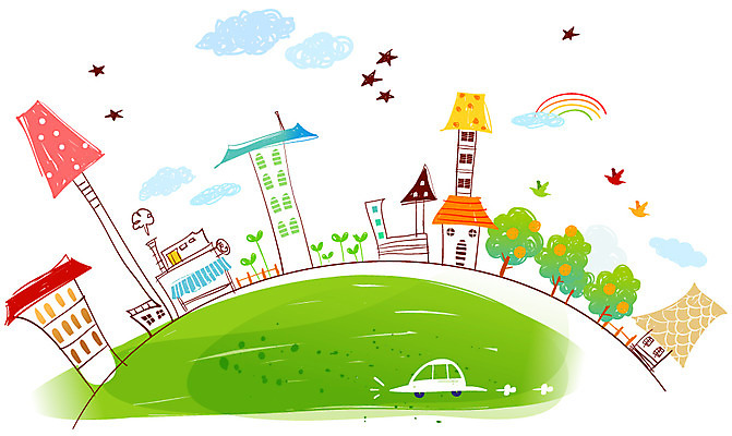 EPS 주간 나무 구름 사계절 계절 별 백그라운드 무지개 일러스트 자동차 자연 날씨 주택 풍경 초원 사람없음 야외 건물 마을 봄 상큼 봄배경 국내일러스트 자연요소 식물 건축물 육상교통 생태계 파일형식 벡터