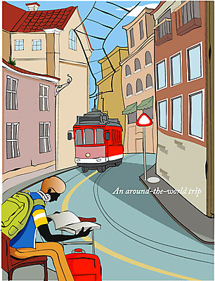 EPS 주간 남자 유럽 도로 외국문화 여행 한대 벤치 가방 일러스트 교통시설 휴가 휴식 영국 거리 버스 한명 사람 20대 성인 야외 건물 책 마을 캐리어 여행가방 헤드폰 도시 표지판 세계여행 전차 남자만 남자한명만 성인남자만 청년만 청년남자만 청년남자한명만 성인한명만 성인남자한명만 성인만 국내일러스트 자연요소 1 건축물 잡화 나라 문화 길 육상교통 음향기기 교통 컨셉 의자 대중교통 알림판 청년 세계 시설 파일형식 벡터