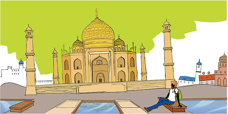 EPS 주간 남자 건축 나라 여유 여행 일러스트 휴가 휴식 한명 사람 20대 성인 야외 건물 세계문화유산 도시 세계여행 인도문화 타지마할 남자만 남자한명만 성인남자만 청년만 청년남자만 청년남자한명만 성인한명만 성인남자한명만 성인만 국내일러스트 자연요소 1 동양문화 건축물 감정 외국문화 컨셉 청년 세계 문화재 인도 인도_나라 파일형식 벡터